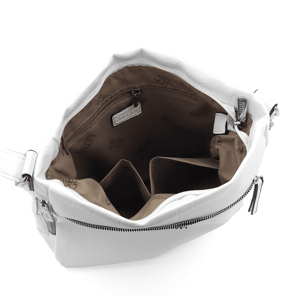 Női válltáska Gabi - fehér