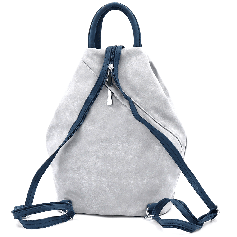 Női hátizsák titkos záródással Darina - szürke/sötétkék