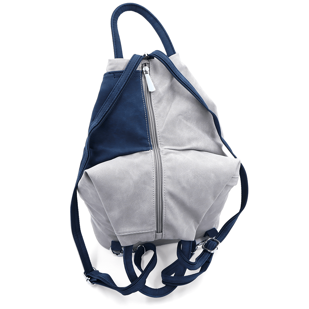 Női hátizsák titkos záródással Darina - szürke/sötétkék