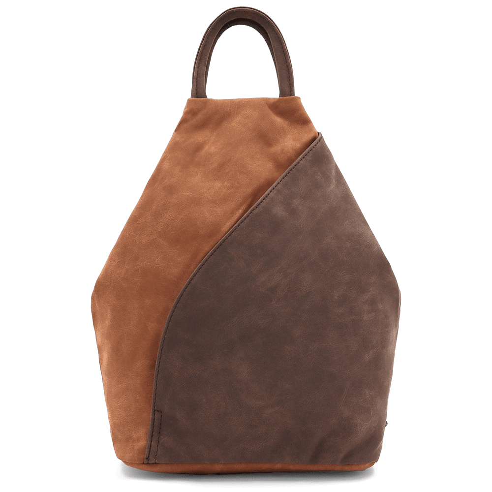 Női hátizsák titkos zárral Darina - cserépkék/barna