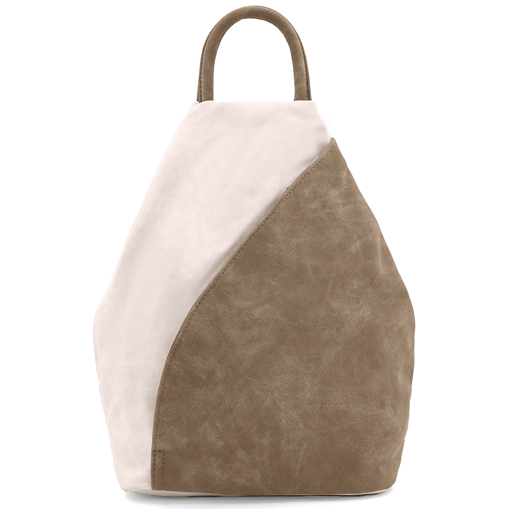 Női hátizsák titkos záródással Darina - bézs/világosbarna