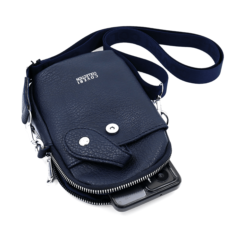 Telefonos táska - sötétkék