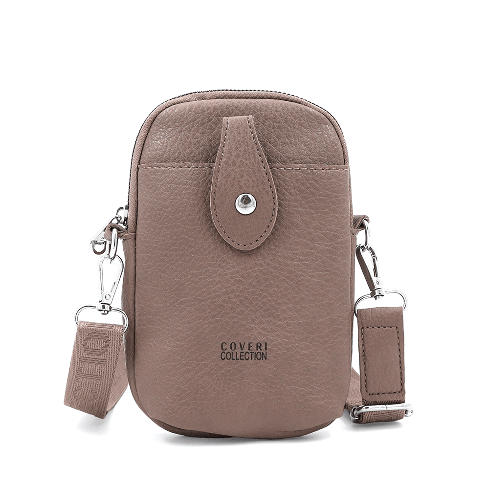 Telefonos táska - világosbarna