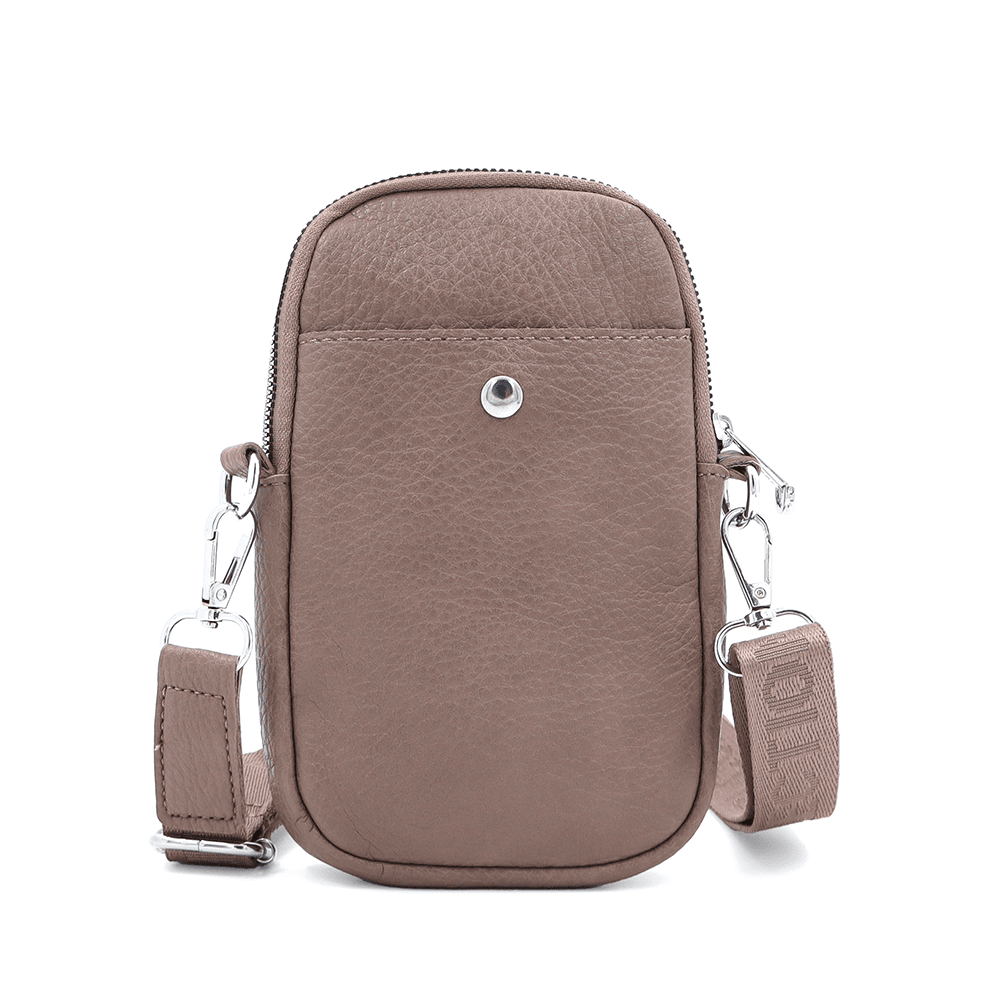 Telefonos táska - világosbarna