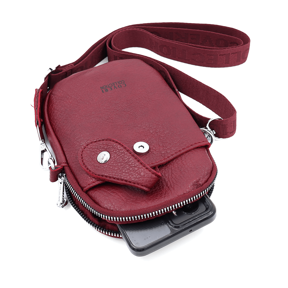 Telefonos táska - bordó