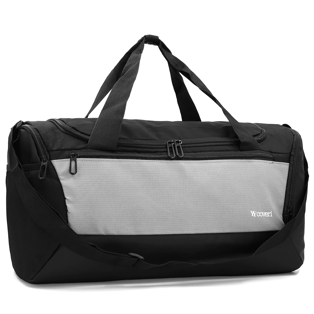 Nagy utazótáska zsák típusú - fekete/szürke