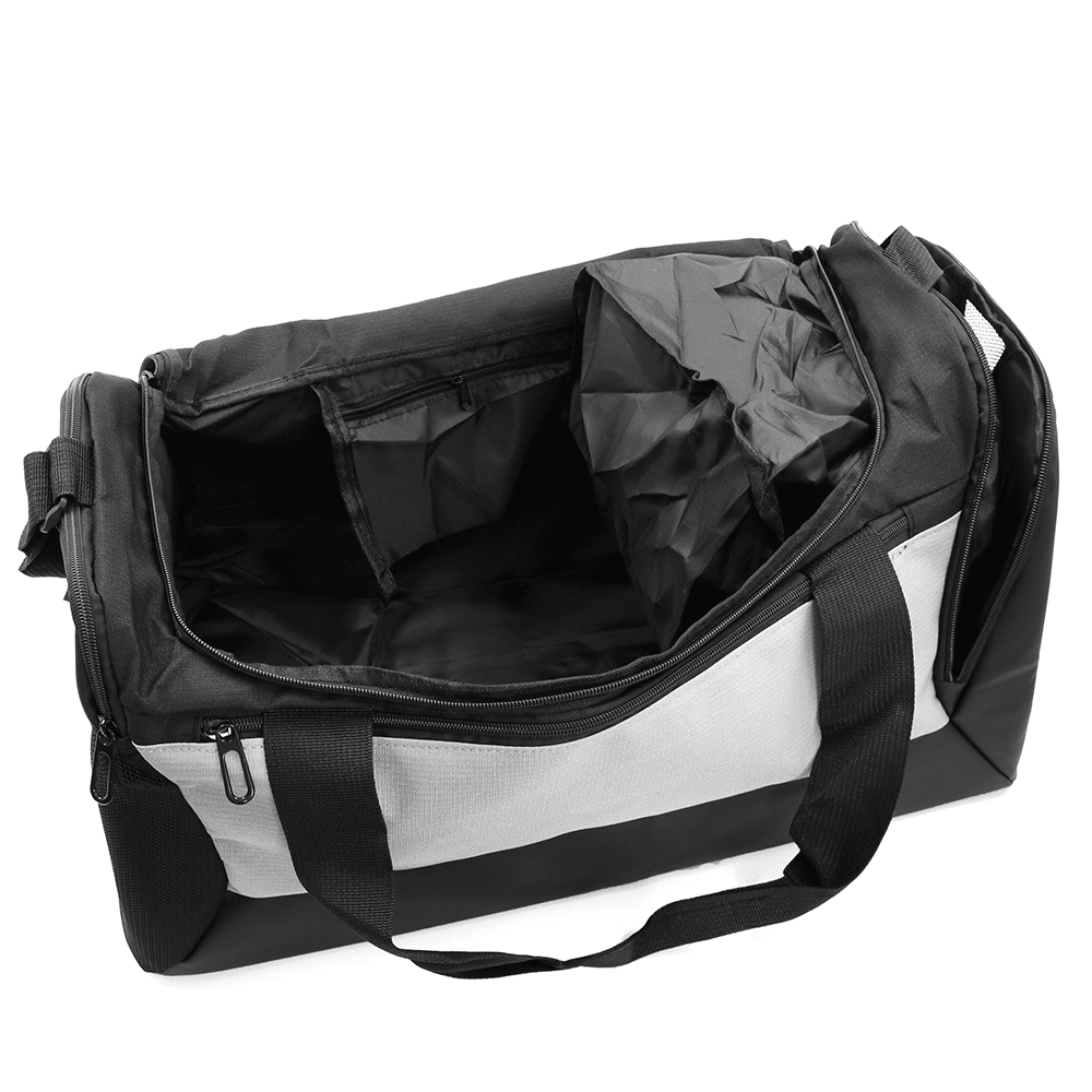 Nagy utazótáska zsák típusú - fekete/szürke