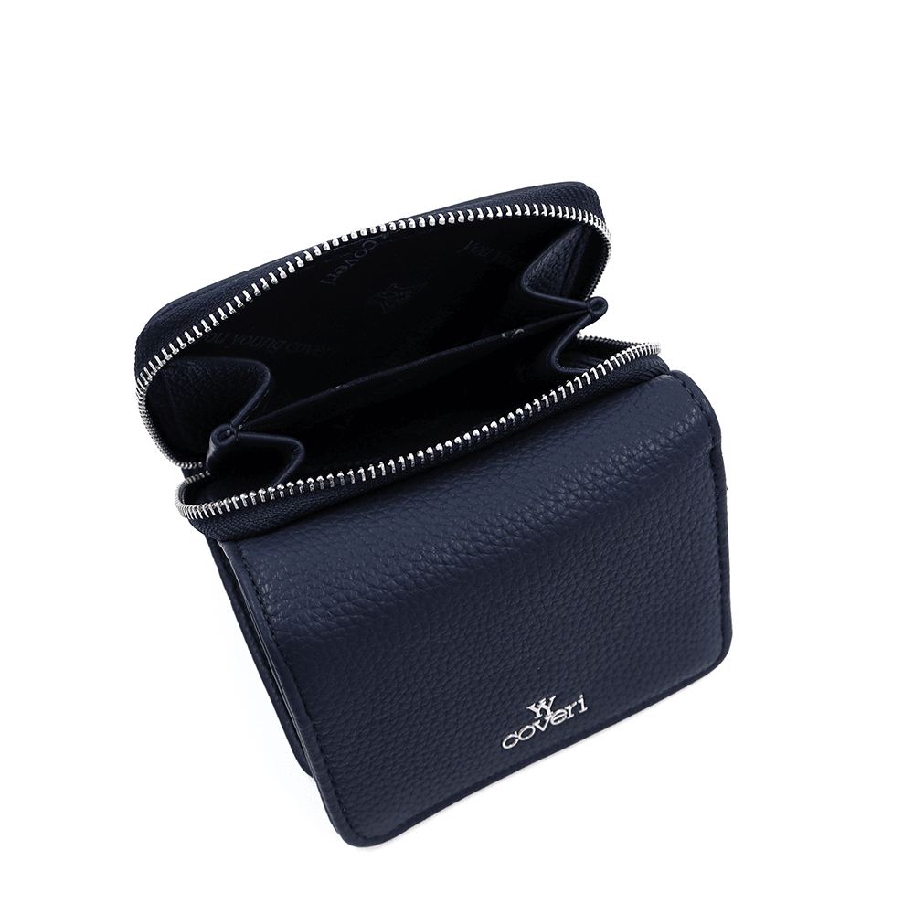 Kompakt női pénztárca - sötétkék