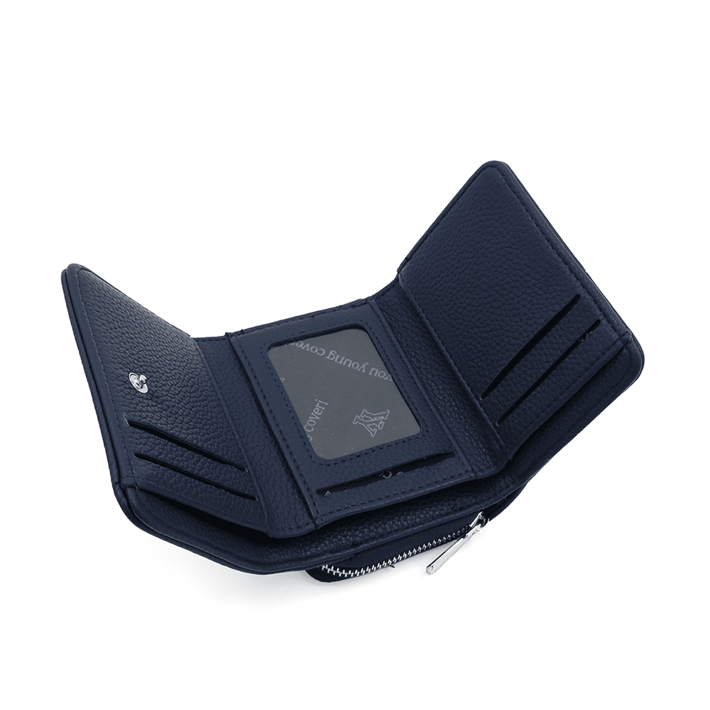 Kompakt női pénztárca - sötétkék