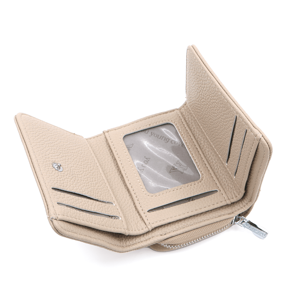 Kompakt női pénztárca - világosbarna