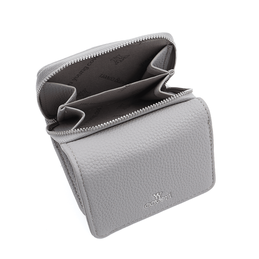 Kompakt női pénztárca - világosszürke