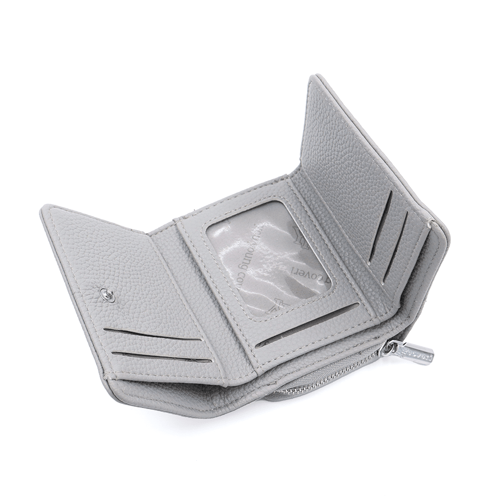 Kompakt női pénztárca - világosszürke