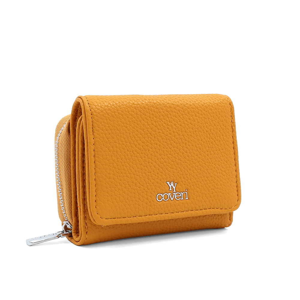 Kompakt női pénztárca - mustársárga