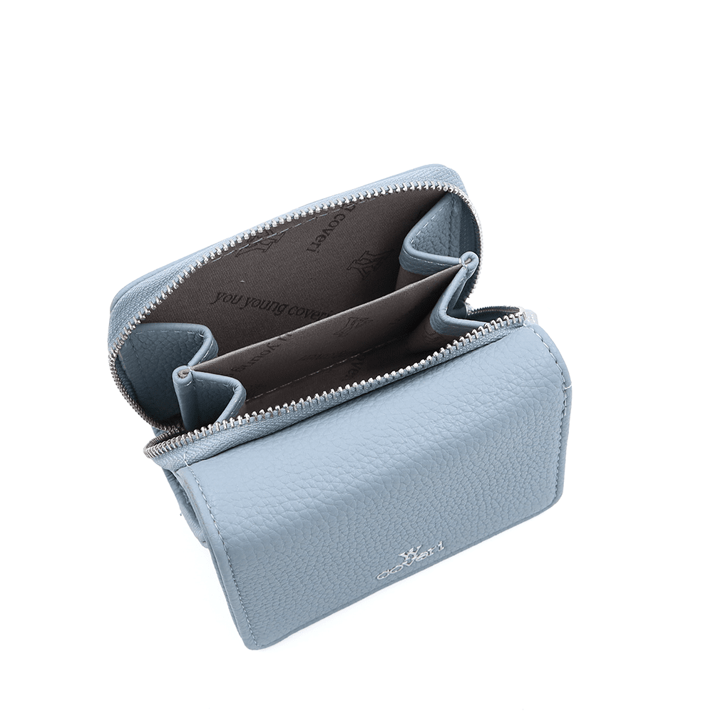 Kompakt női pénztárca - világoskék