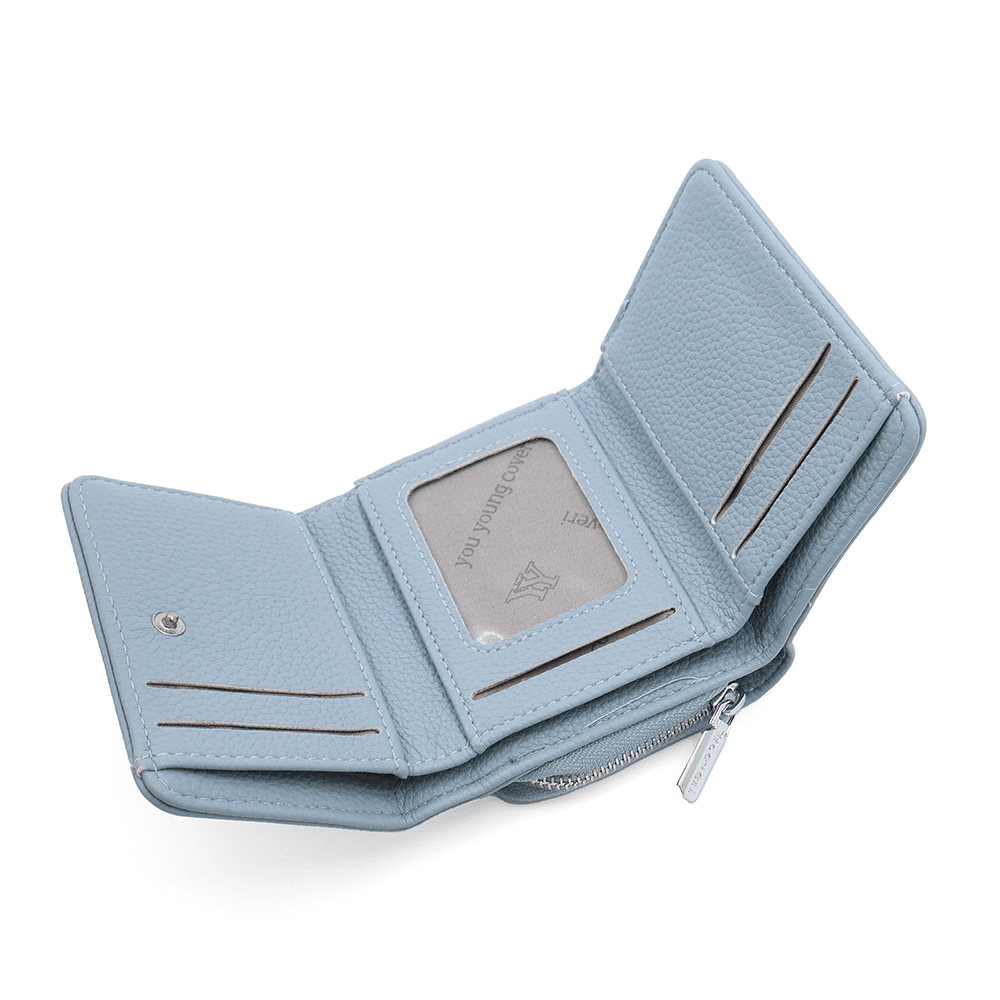 Kompakt női pénztárca - világoskék