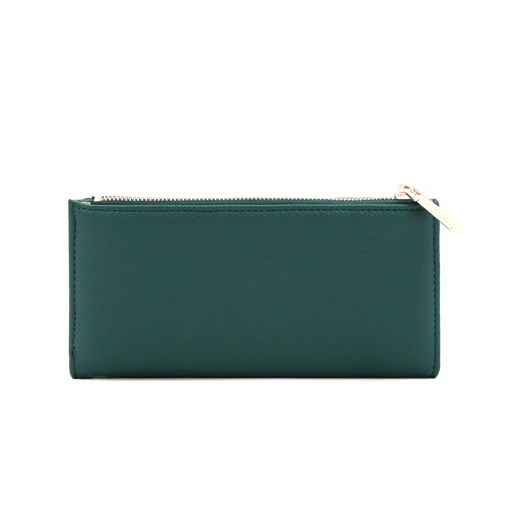Női pénztárca beépített kártyatartóval - zöld