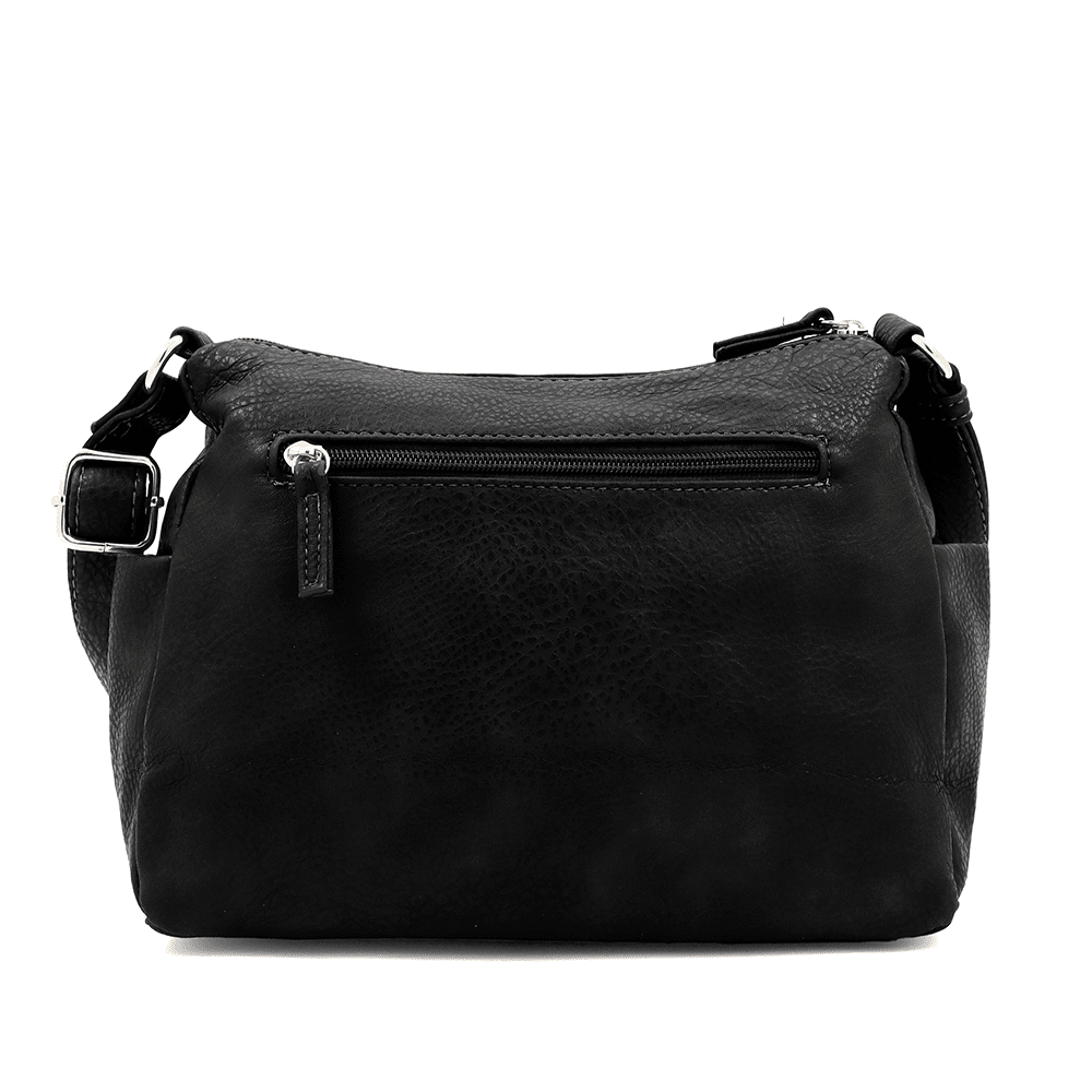 Női válltáska sok zsebbel Magi - fekete