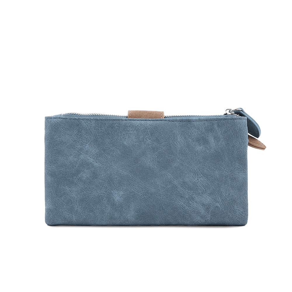 Nagy női pénztárca levehető kártyatartóval - világoskék