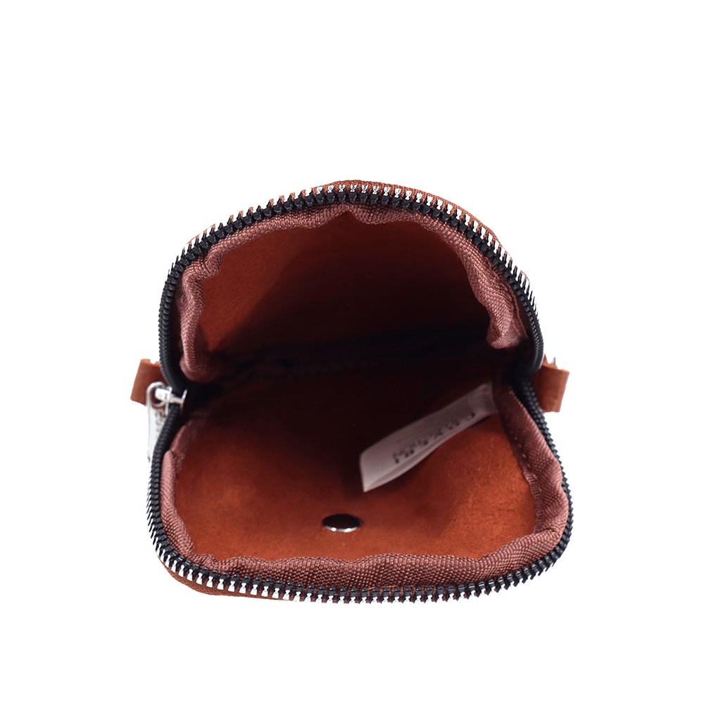 Telefonos táska - cseréptetű barna