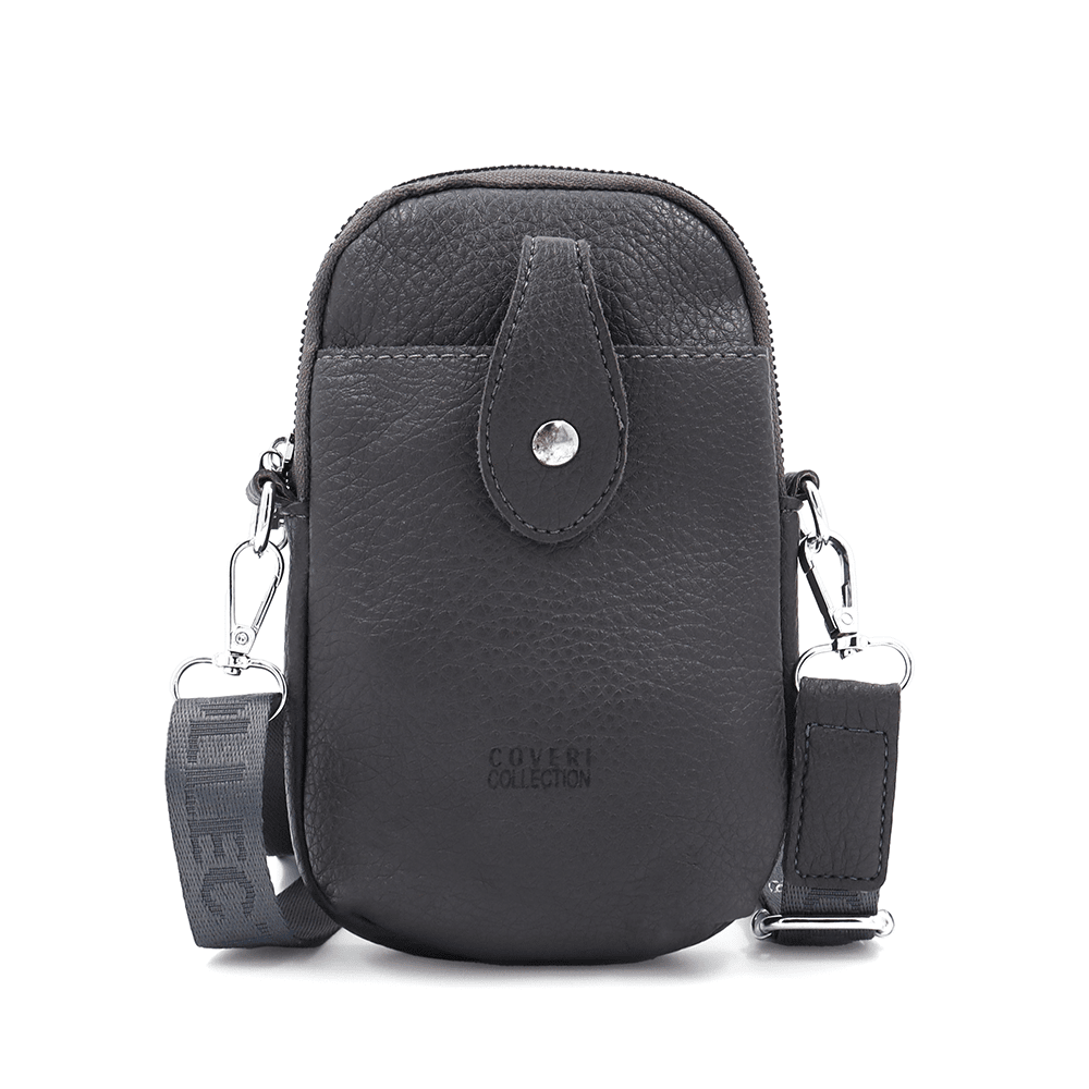 Telefonos táska - sötét szürke