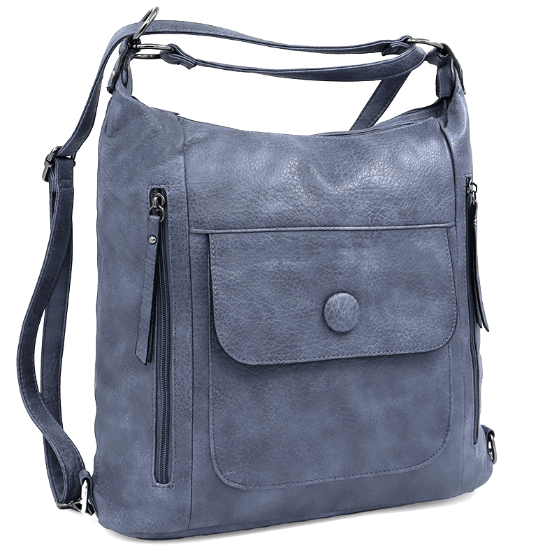 2 az 1-ben - Nagy táska és hátizsák Alora - világoskék