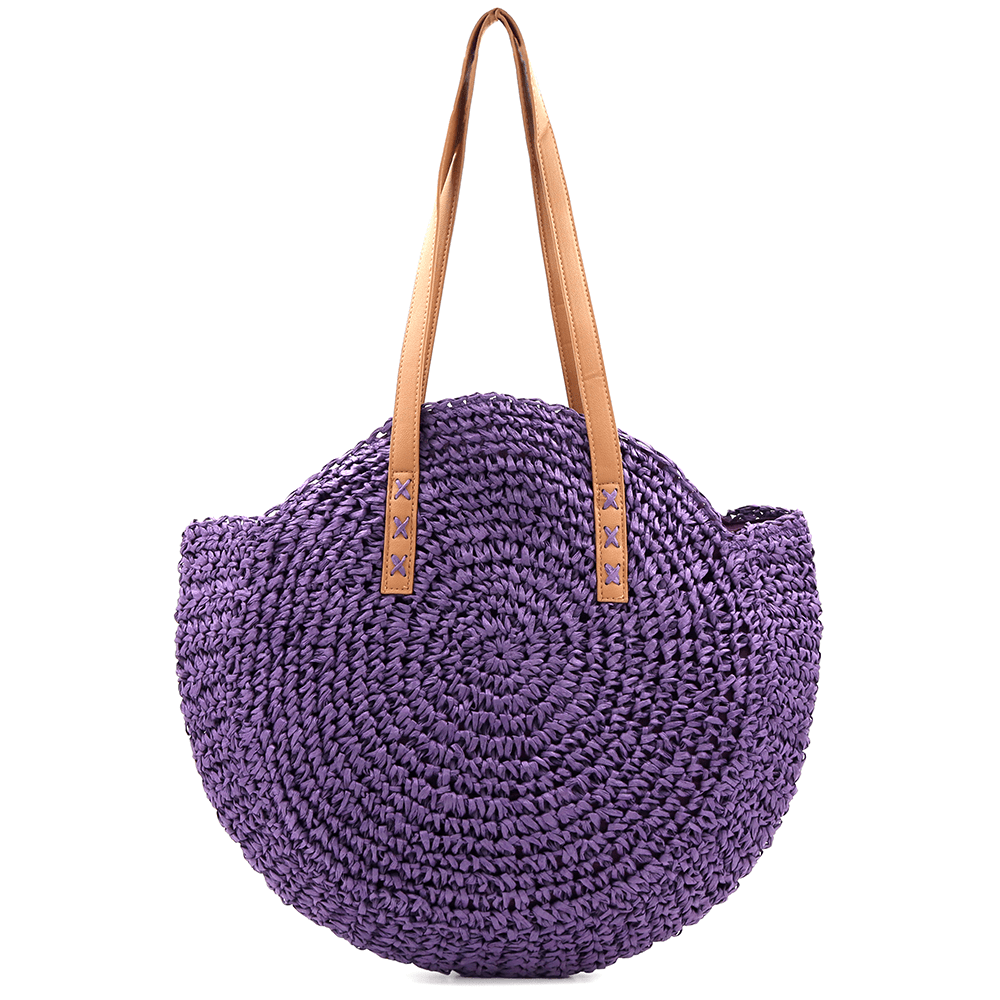 Nagy raffia táska Boho - lila