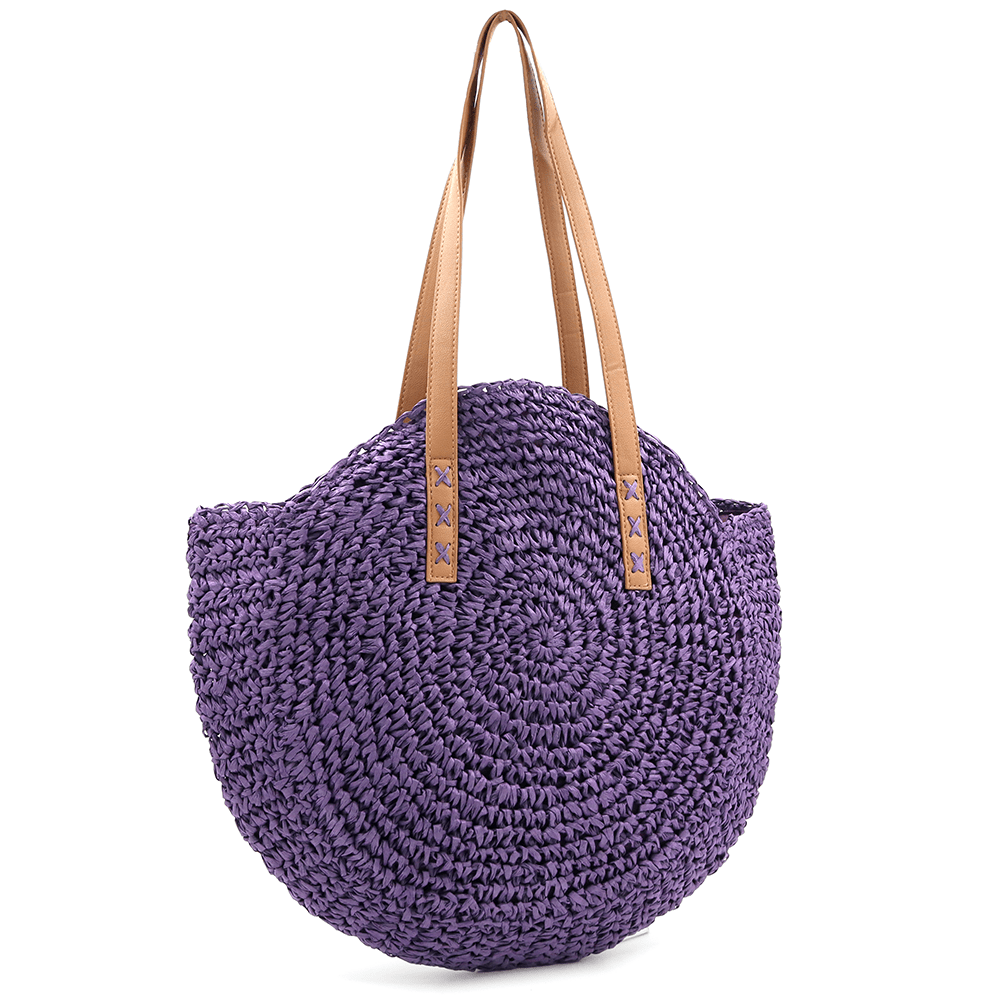 Nagy raffia táska Boho - lila
