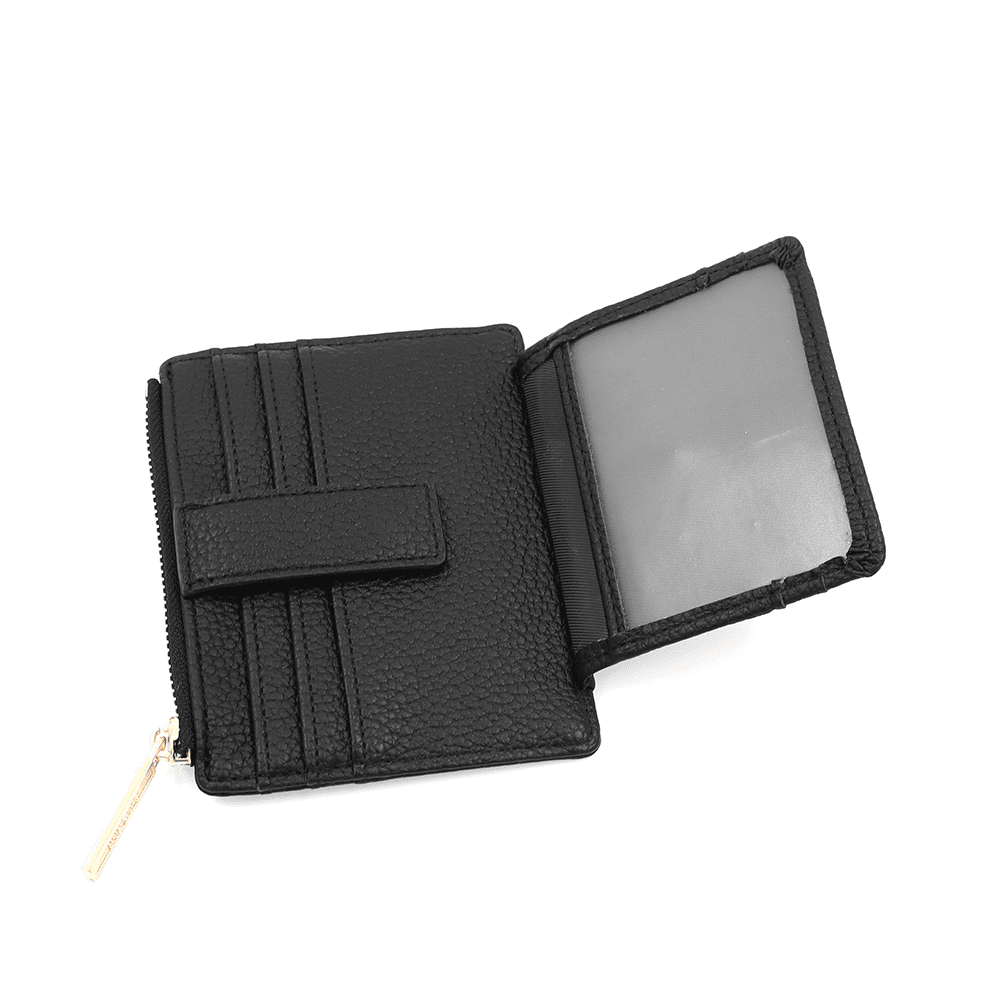 Kártyatartó sok rekesszel - fekete