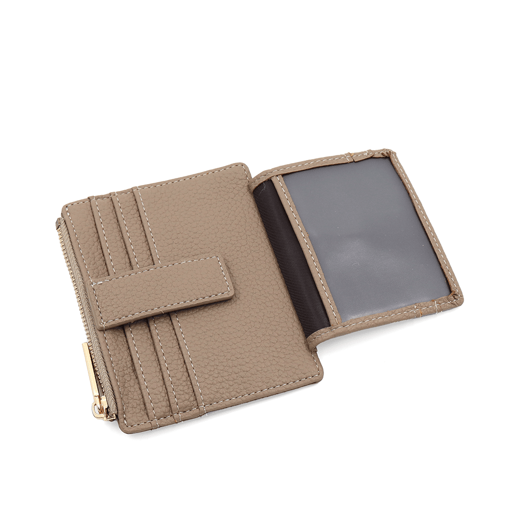 Kártyatartó sok rekesszel - világosbarna