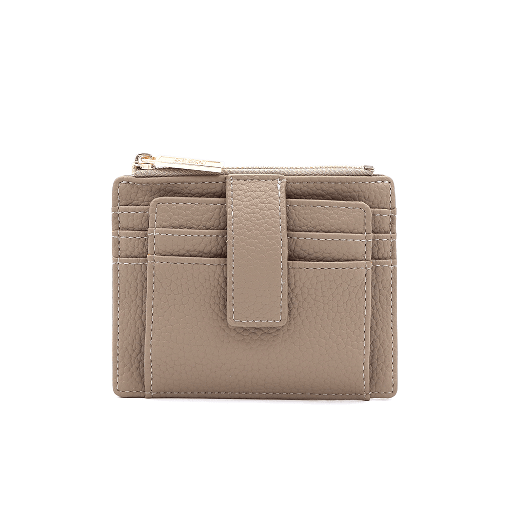 Kártyatartó sok rekesszel - világosbarna