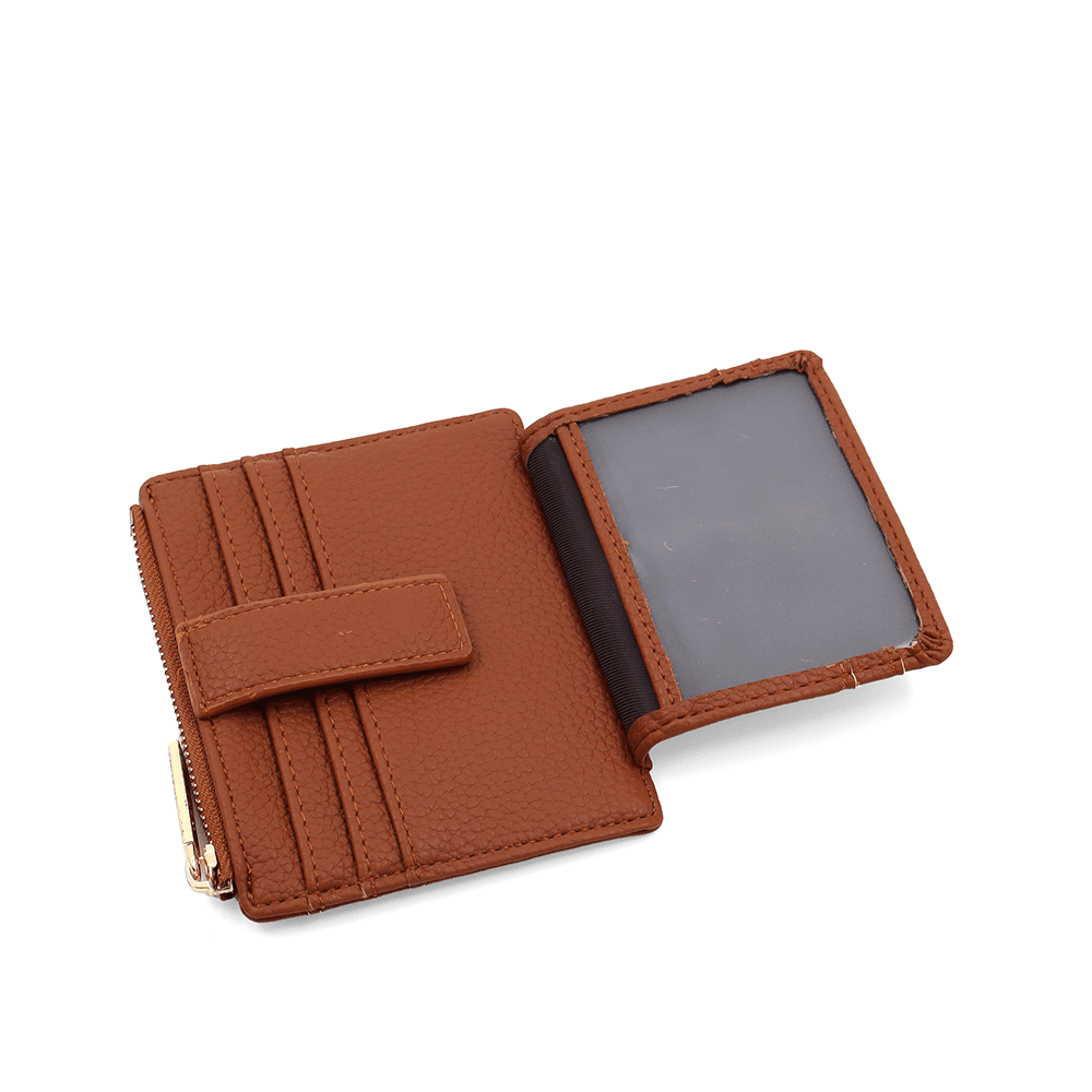Kártyatartó sok rekesszel - cseréptetőbarna