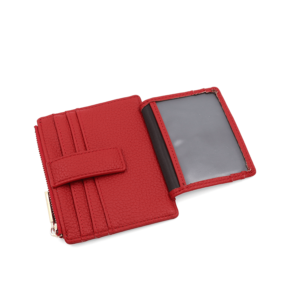 Kártyatartó sok rekesszel - piros