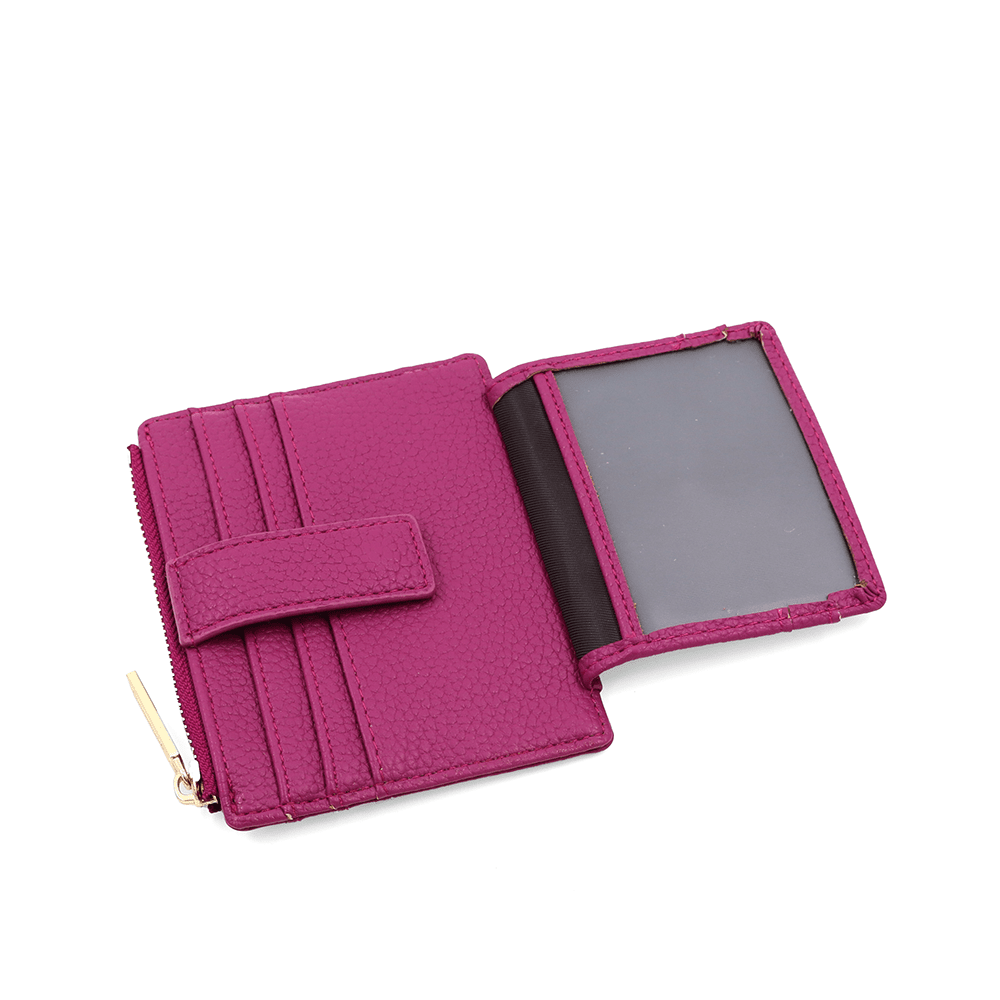 Kártyatartó sok rekesszel - fukszia