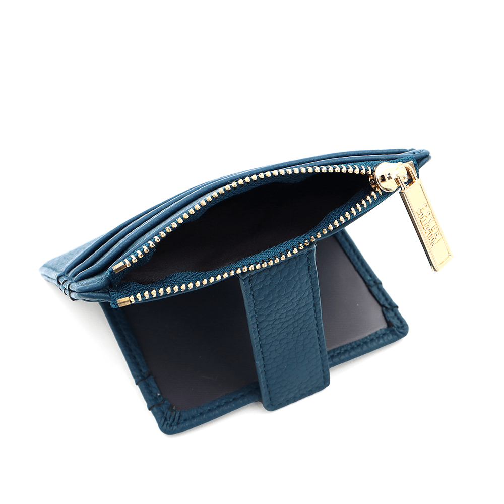 Kártyatartó sok rekesszel - kék