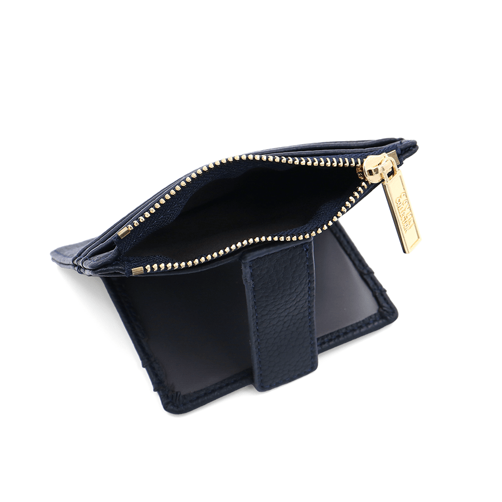 Kártyatartó sok rekesszel - sötétkék