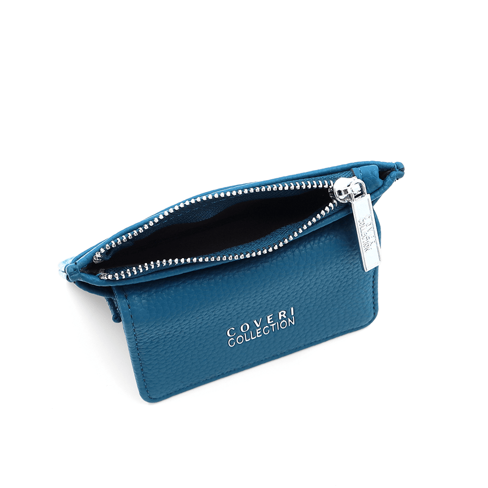 Kártyatartó sok rekesszel - türkiz