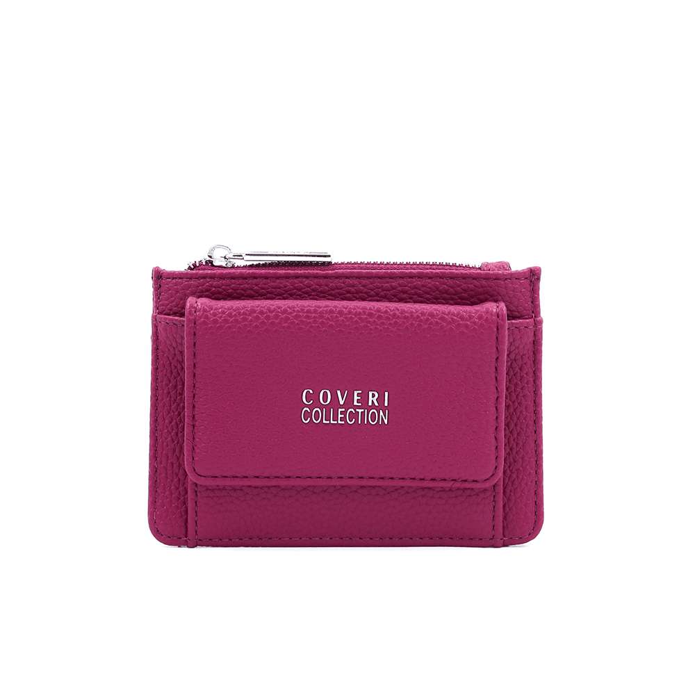 Kártyatartó sok rekesszel - fukszia