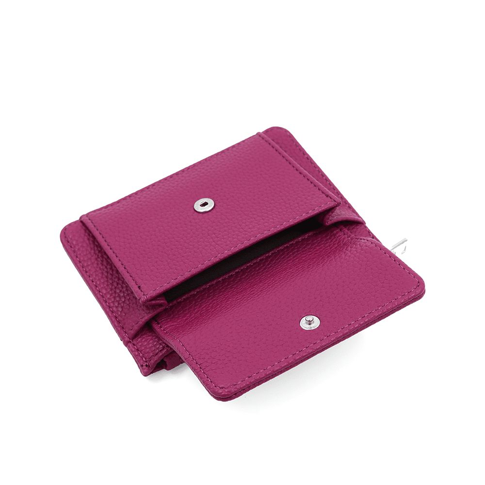 Kártyatartó sok rekesszel - fukszia