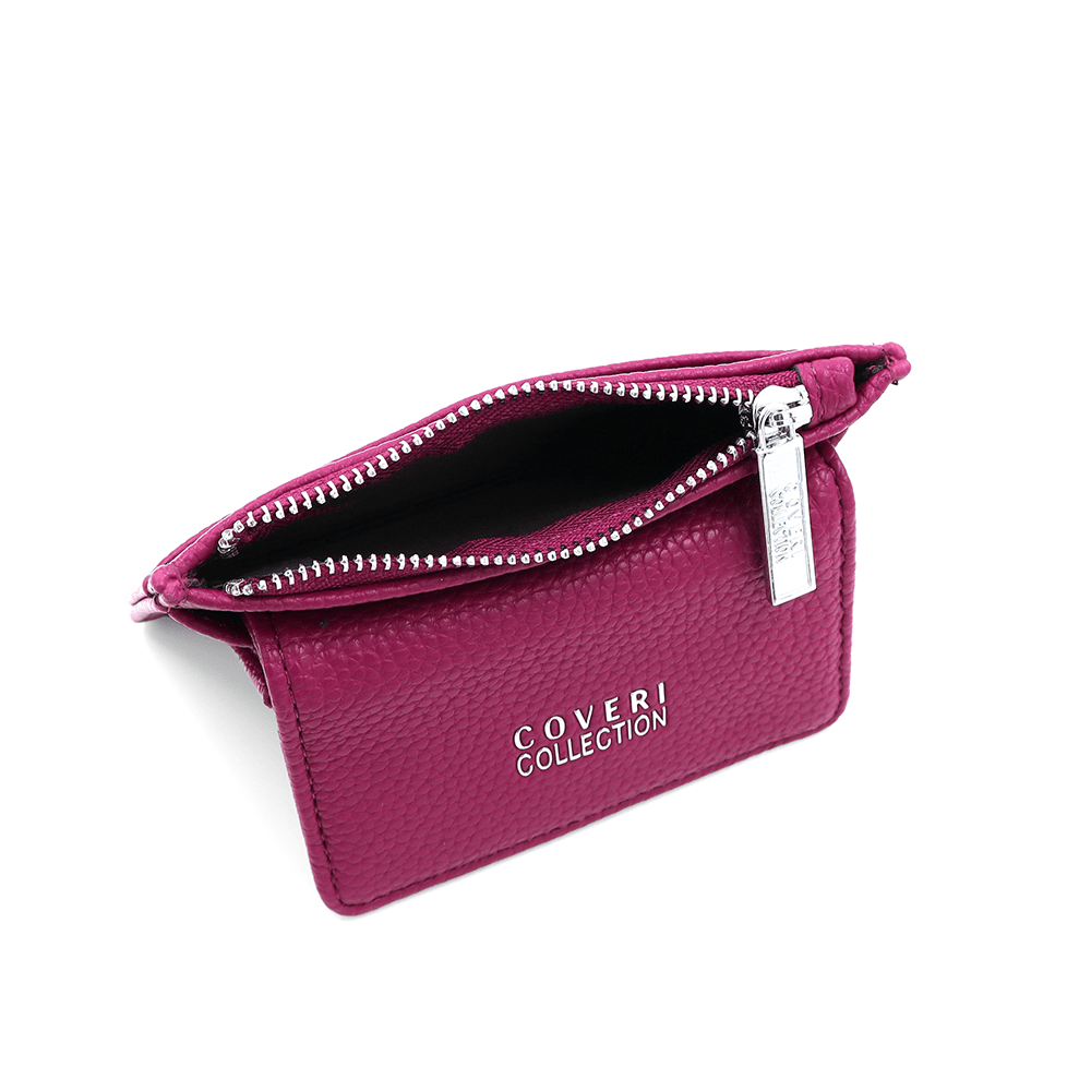 Kártyatartó sok rekesszel - fukszia