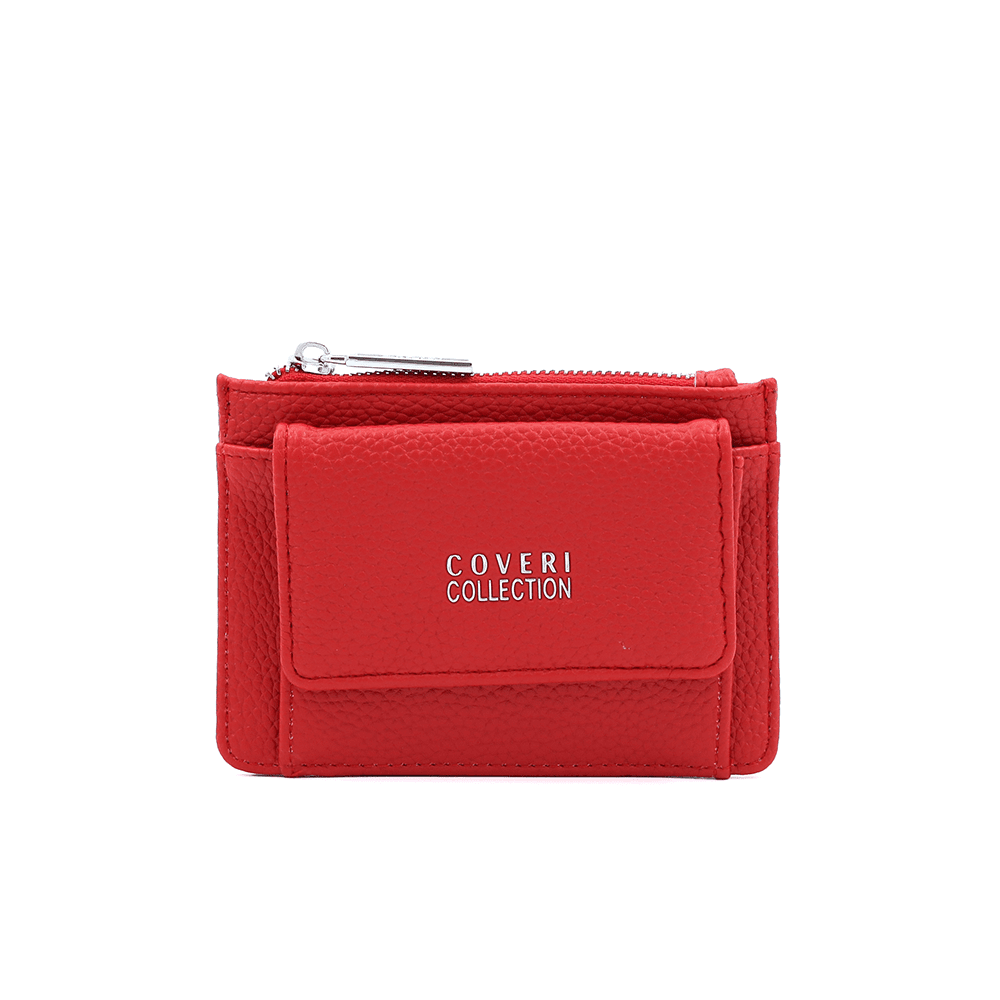 Kártyatartó sok rekesszel - piros