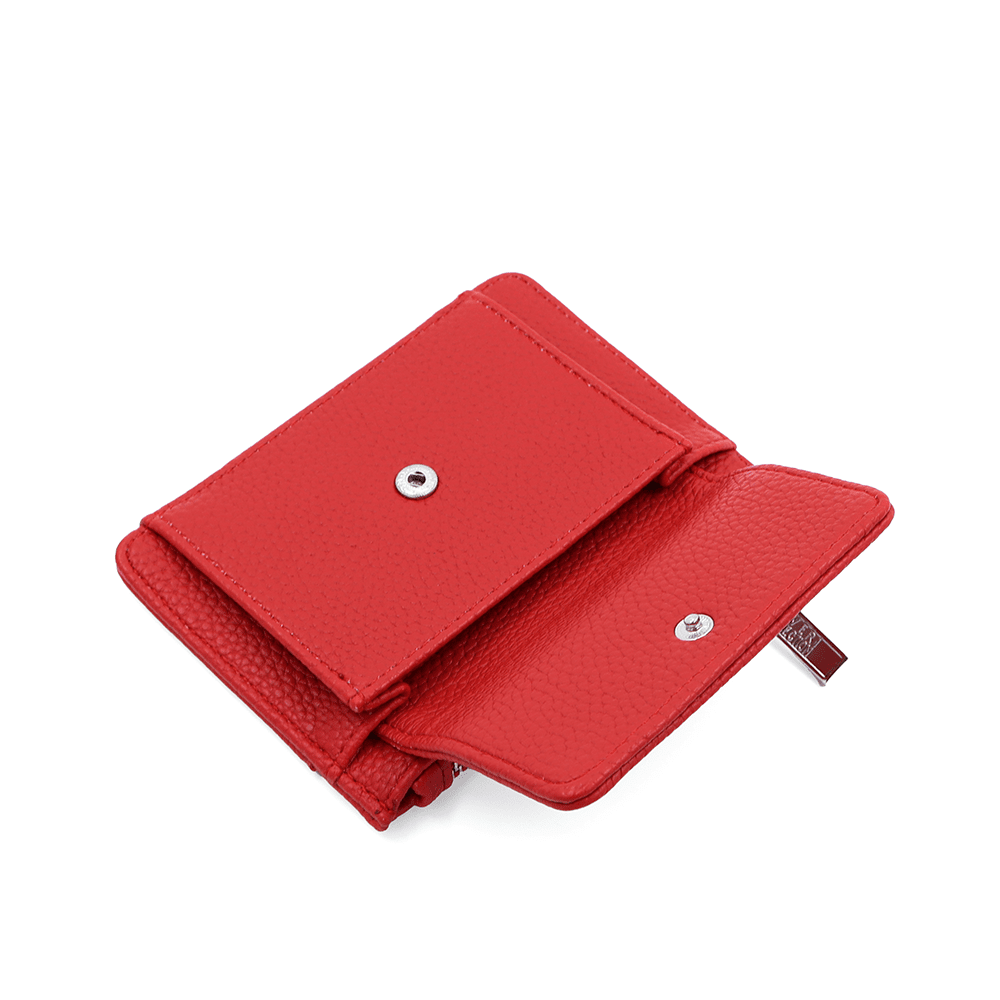 Kártyatartó sok rekesszel - piros