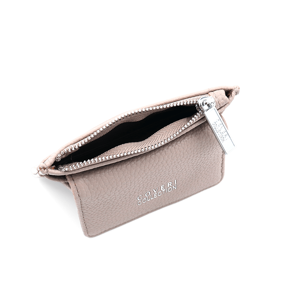 Kártyatartó sok rekesszel - világosbarna