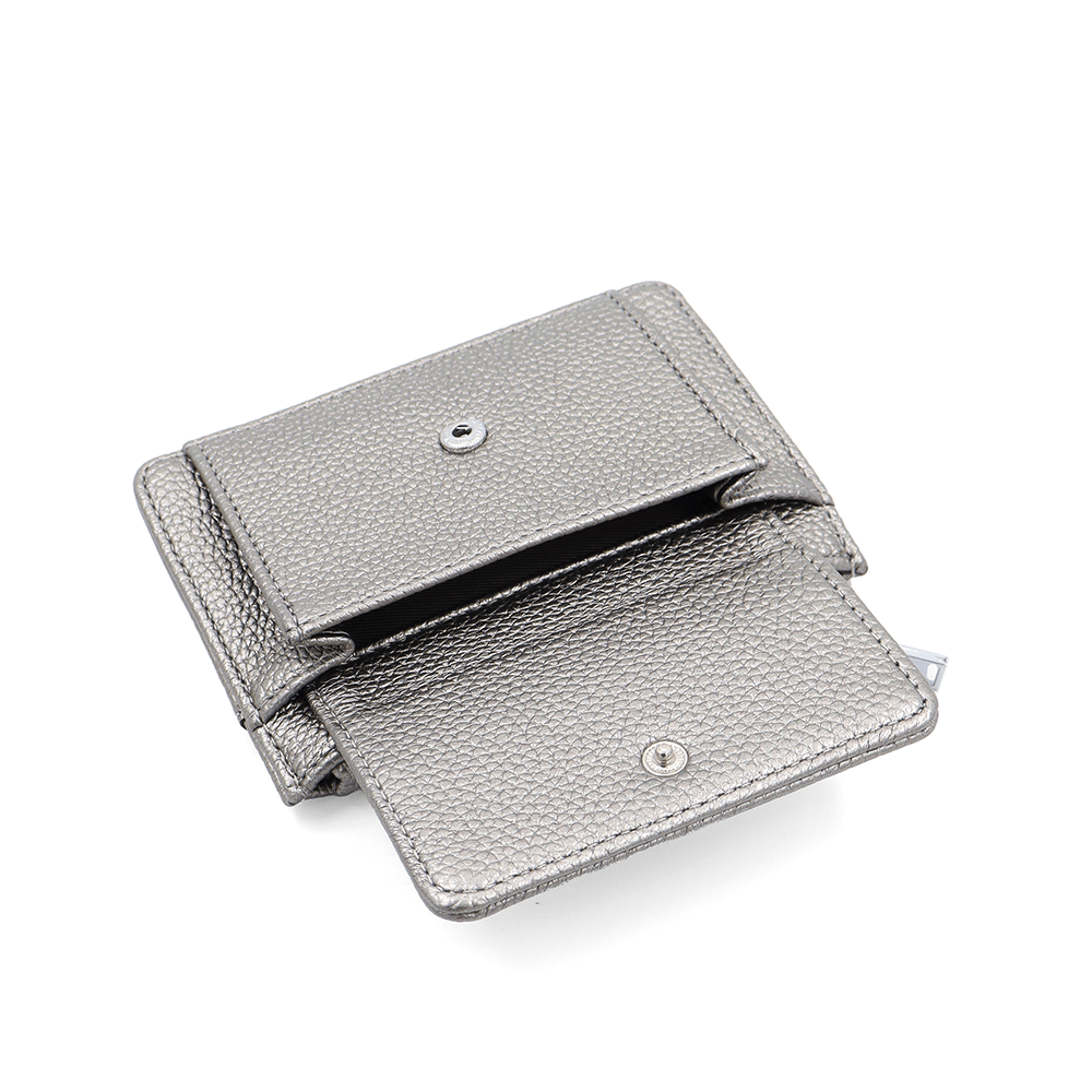 Kártyatartó sok rekesszel - ezüst