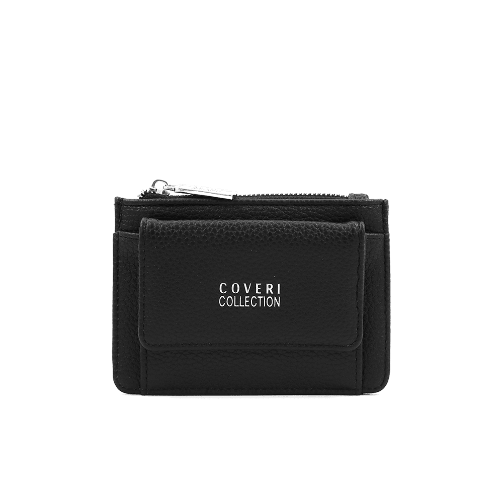 Kártyatartó sok rekesszel - fekete