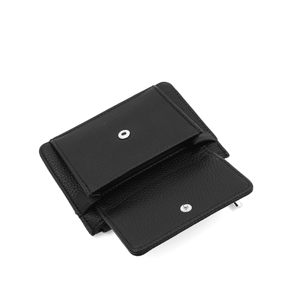 Kártyatartó sok rekesszel - fekete