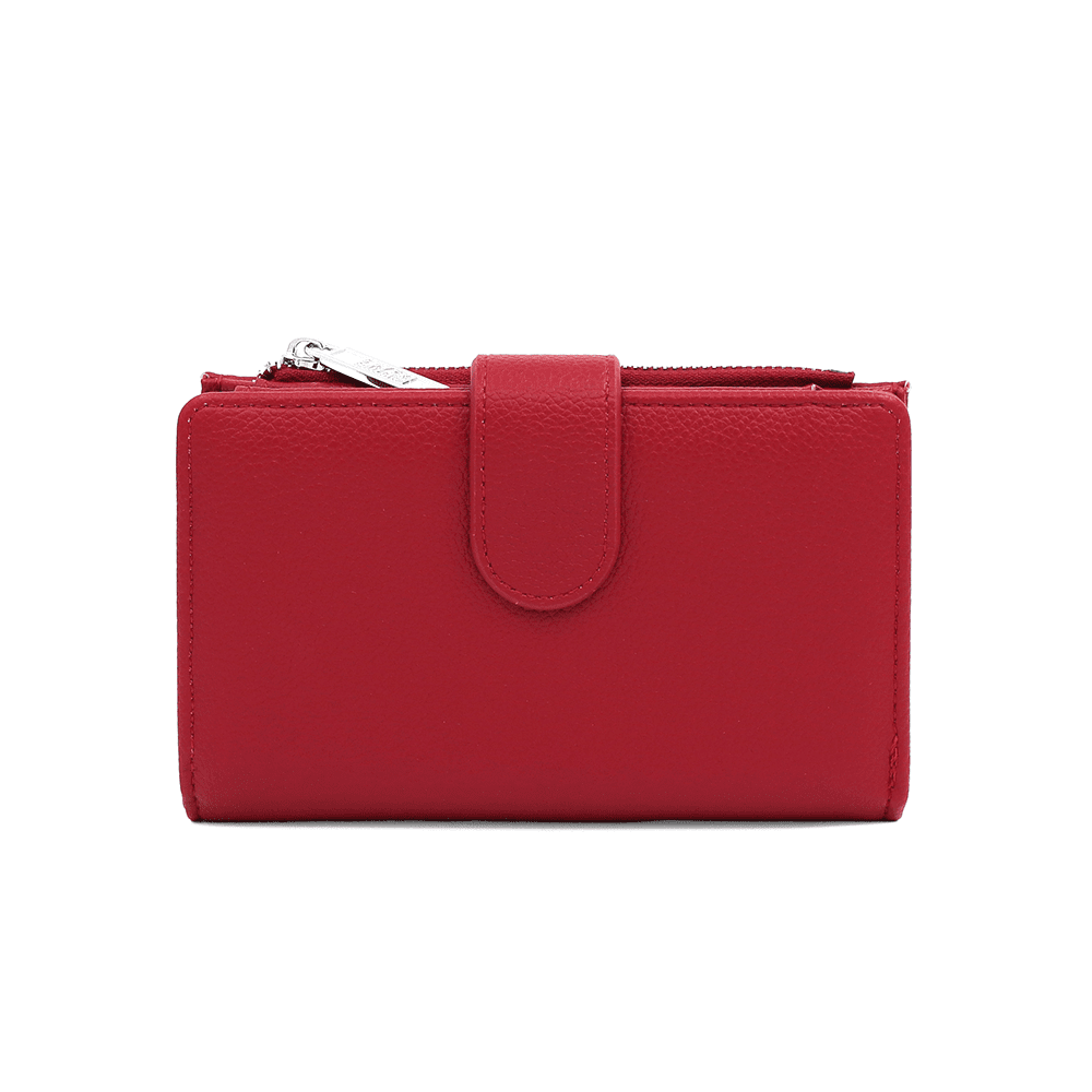 Modern női pénztárca - sötétvörös