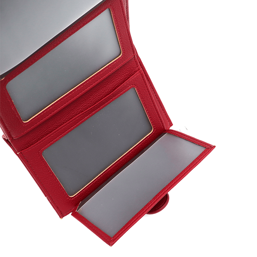 Modern női pénztárca - sötétvörös