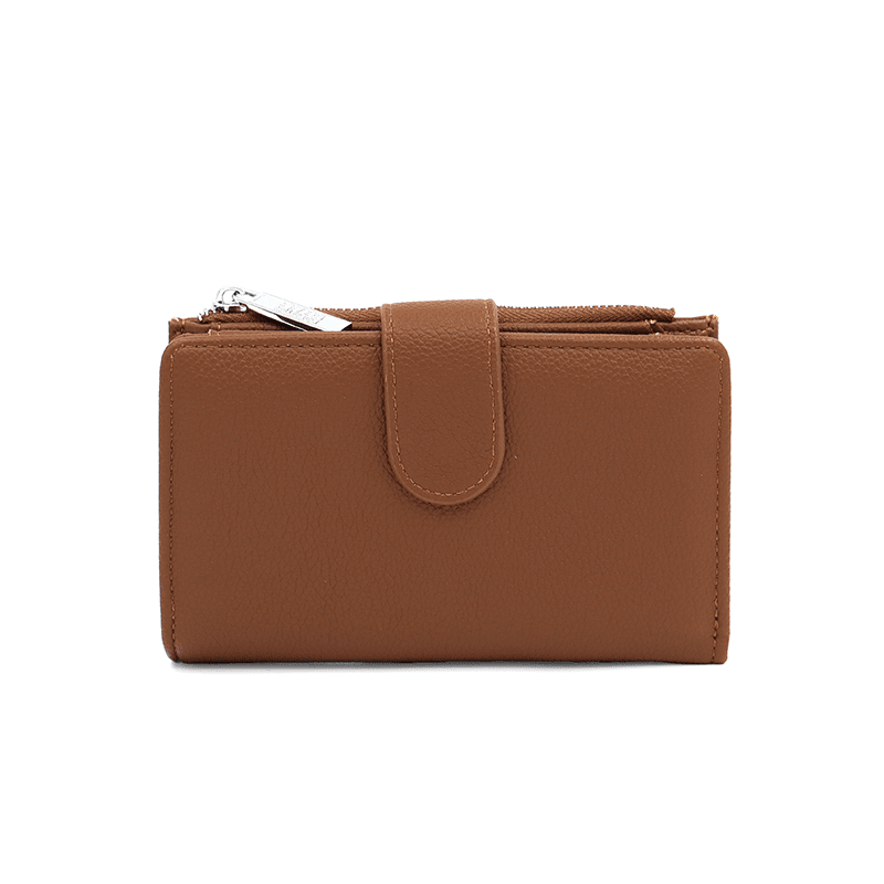 Modern női pénztárca - barna