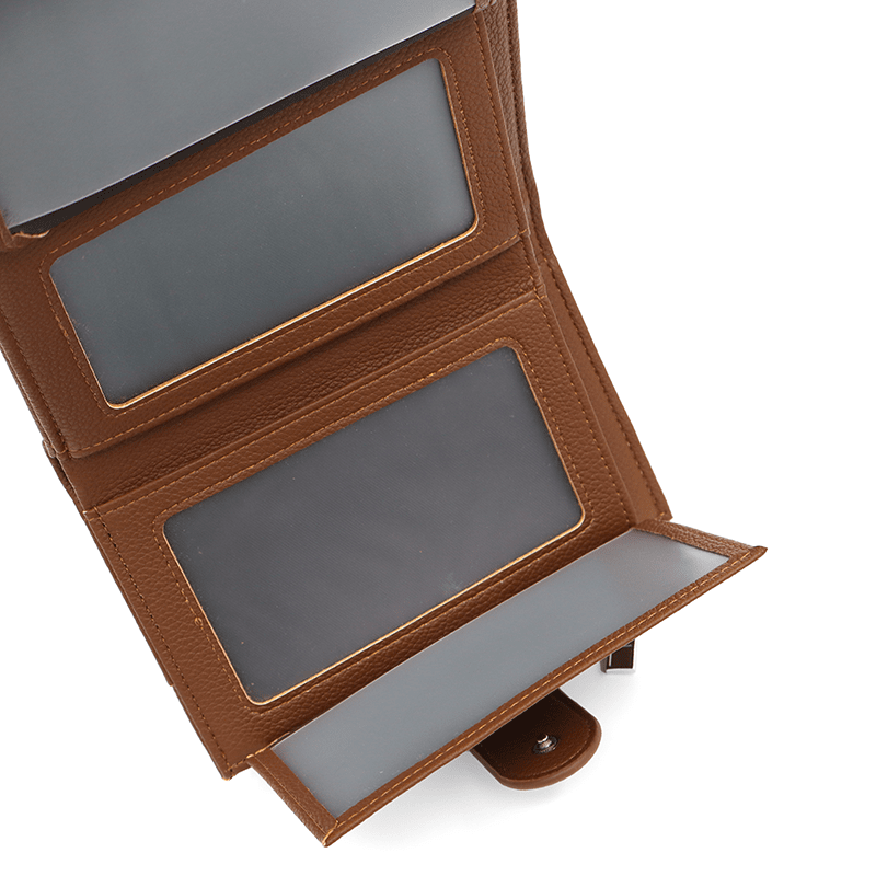 Modern női pénztárca - barna