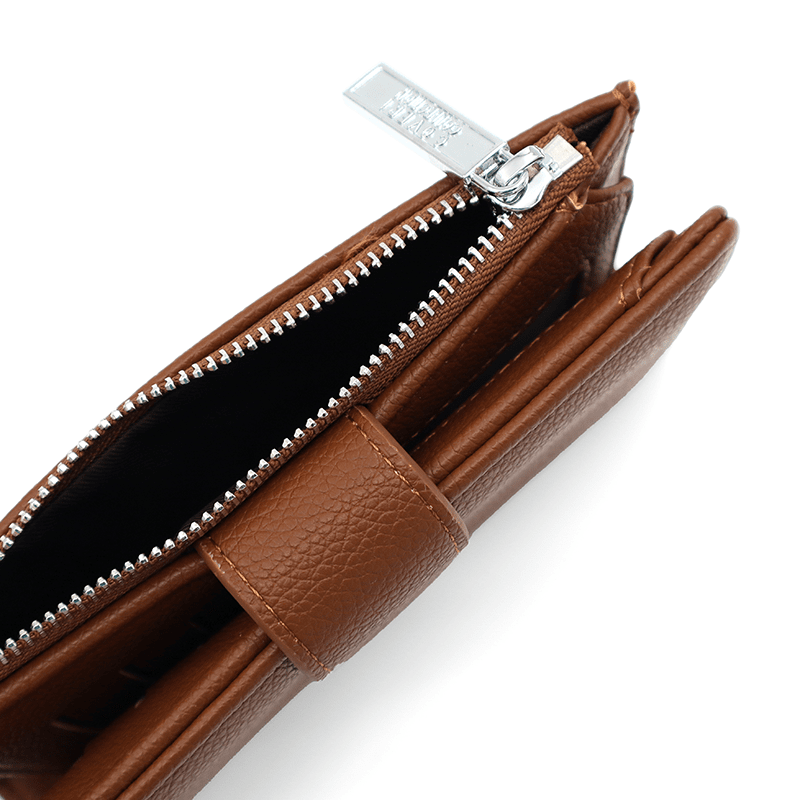 Modern női pénztárca - barna